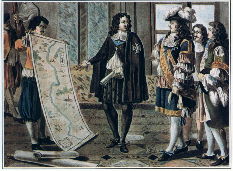 devant le roi
